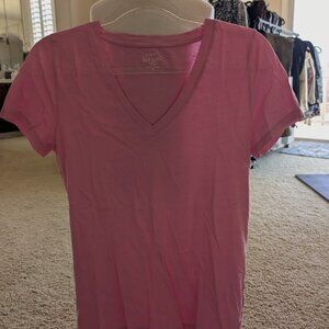 J Crew Slub Cotton Tee - Pink - Medium